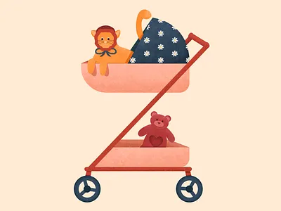 Cat baby -Letter Z 2d 36daysoftype alphabet cat illustration letter z lettering pet type vector