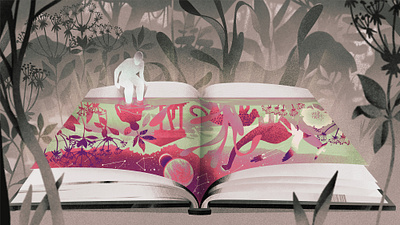 Books book conceptual digital editorial eleni debo folioart illustration texture