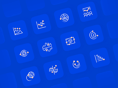 Eleks Iconography 3d animated blue brand branding clean family graphic design icon set iconography icons identity illustration minimal motion graphics ui ui kit ux web white