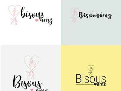 Bisous Logo Design 3d animation art branding clean design free logo design templates graphic design illustration logo logo maker gaming motion graphics ui vector