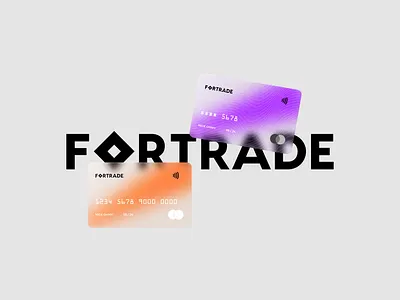 Fortrade - Brand Identity Design by Looka abstract design background design banking brand identity branding branding and identity branding design card design credit card design design gradient design illustration logo logo design logos ai mock up mockup poster poster design poster mock up