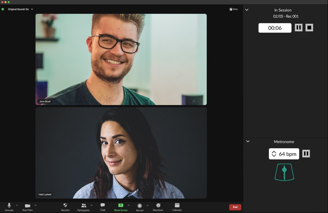 Metronome and Multiple Recordings for Zoom by Adam Dickey on Dribbble