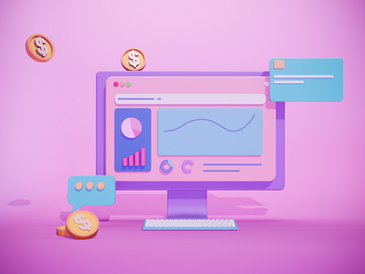 3d illustration for website 3d art 3d icon 3d illustration 3d modeling design illustration ui