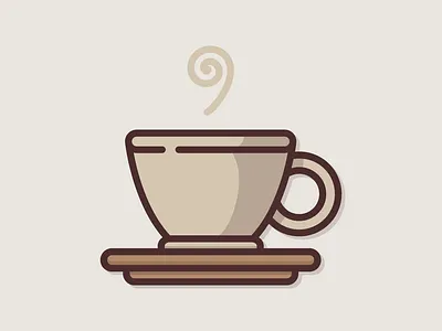 Coffee Icon coffee design digital art graphic design icon illustration illustrator tea vector