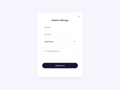 Contact Form UI designs, themes, templates and downloadable graphic ...
