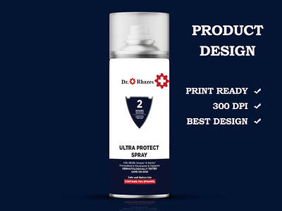 Product Label Design branding design editing illustrator label design packaging packaging design product product design product label design product packagig design product packaging sharif spray spray label