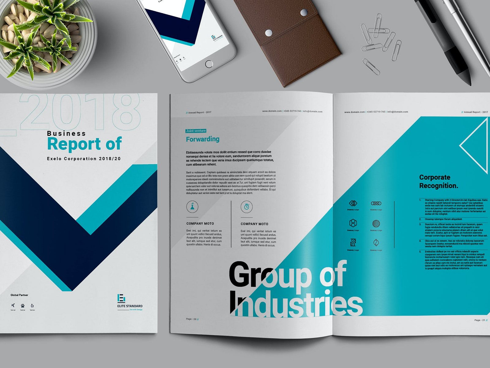 Report Brochure by InDesign Essence on Dribbble
