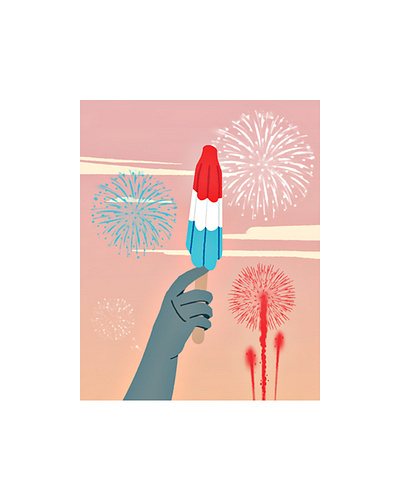 4th of July Firecracker art design digital illustration editorial illustration illustration procreate