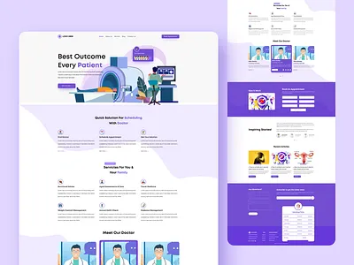 This is the Clinic - Landing Page | Brand New Clinic - Website app branding design digital marketing agency doctor landing page doctor website graphic design medical medical landing page medical website ui ux vector web design web ui website