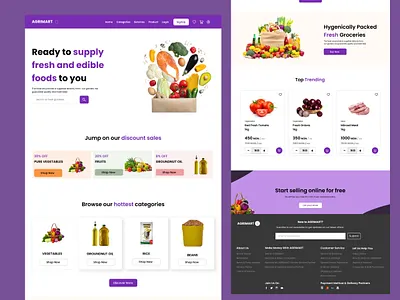 E-commerce Landing Page design e commerce landing page ui ux