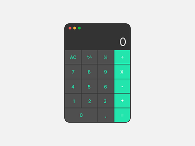Calculator - Daily UI 004 calculator dailyui dailyui004 ui ux