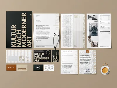 DerKahve Stationery branding brochure business card corporate corporate design design flyer graphic design icon letterhead logo stationery typography wordmark