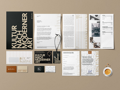 DerKahve Stationery branding brochure business card corporate corporate design design flyer graphic design icon letterhead logo stationery typography wordmark