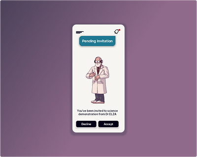 Pending Invitation design ui ux