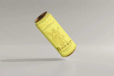 Sumer Beer Can Mock-up 3d artwork beer bottle branding can character design drink graphic design illustration mockup psd showcase vector