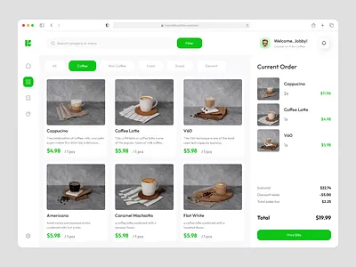 Kiku Coffee - POS System of Coffe Shop animation cashier cashier app coffee coffee dashboard dashboard dashboard design point of sales pos pos design product product design ui ui design