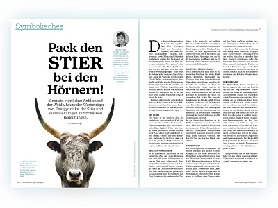 Abenteuer Philosophie graphic design layout design magazine