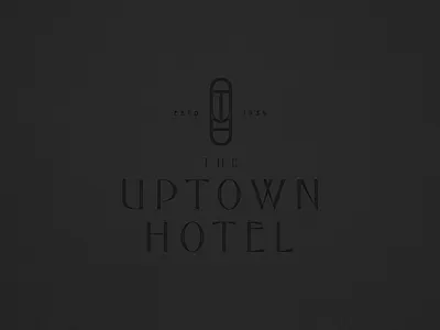 The Uptown Hotel Logo | Weekly Warm-up branding design graphic design hotel illustration logo logo design luxury typography vector