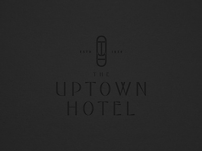 The Uptown Hotel Logo | Weekly Warm-up branding design graphic design hotel illustration logo logo design luxury typography vector