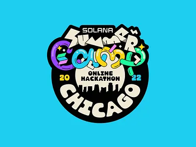 Solana badges badge blockchain branding city badge crypto developers event hackathon illustration logo nft online hackathon solana solana summer camp unfold web3
