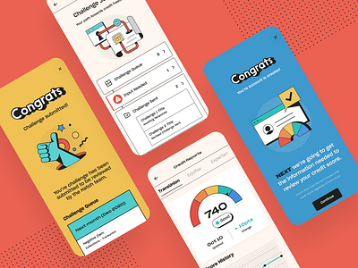 Credit Repair App app credit design finiancial ios layout ui ux visual