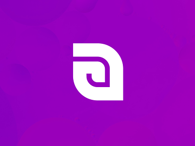 D brand branding d design font identity illustration leaf letter logo logotype purple
