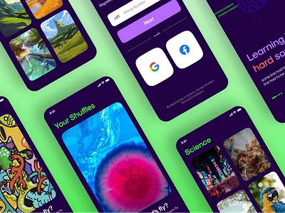 Shuffle App android app dribble figma freebies freelancer ios minimalist mobile responsive shot shoting ui uidesign uiux