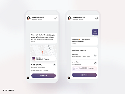 RedDoor Instant Refinance app ios mobile ui uidesign ux visualdesign