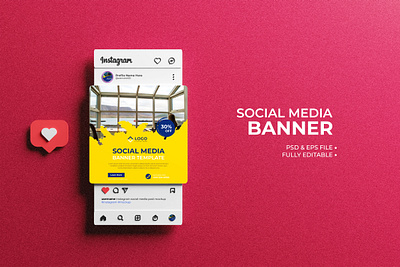 Social Media Post Template Or Banner Free Download 3d banner banner ads branding design facebook banner flyer graphic design instagram banner logo presentation template