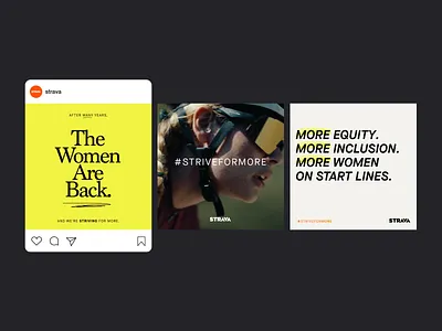 Strive for More | social art direction branding design graphic design instagram social art direction social media typography