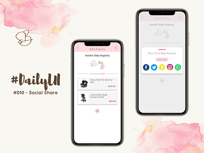 #DailyUI #010 - Social Share