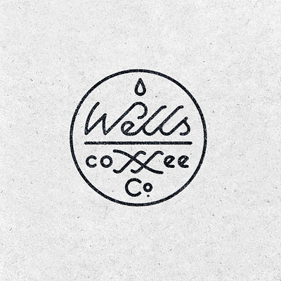 Wells Coffee Co. badge concept badge branding circle coffee graphic design type typography