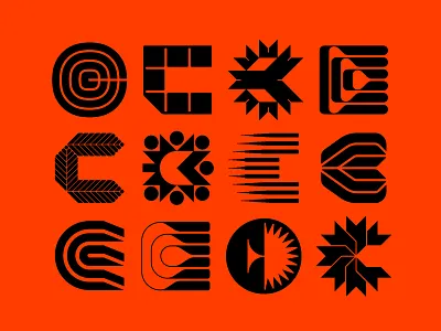 Croma C's architecture beer c croma experimental flower geometry icon leaf lines logo nature structure symbol tree type typography