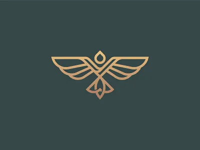 Victory Bird Letter V Logo architecture bird brand brand and identity elegant fashion gold initials letter lettermark logo logodesigner minimilist monogram premade logos real estate v victorious victory wing