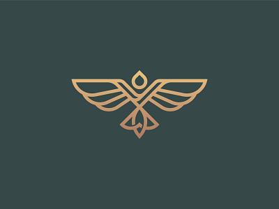 Victory Bird Letter V Logo architecture bird brand brand and identity elegant fashion gold initials letter lettermark logo logodesigner minimilist monogram premade logos real estate v victorious victory wing