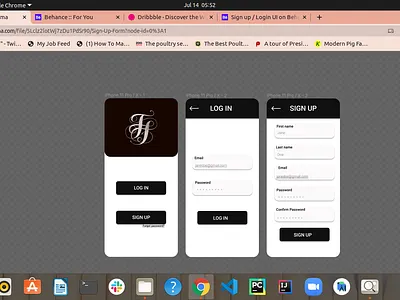SignUp/LogIn form dailyui design
