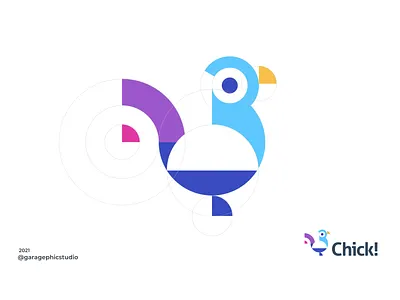 Chick! brand branding design graphic illustration inspiration logo ui ux vector