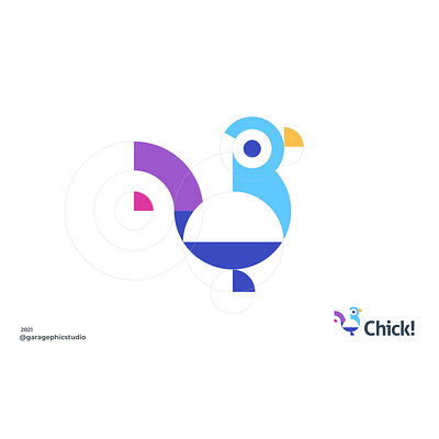 Chick! brand branding design graphic illustration inspiration logo ui ux vector