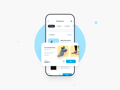 Marketplace UI / UX app application auction bid branding design exchange graphic design market marketplace mobile motion graphics product react shop shopping startup store ui ux