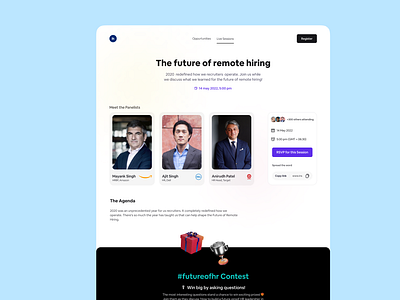 A Quick Event Landing Page!😋