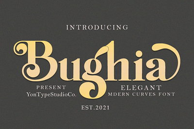 Bughia | Display Serif Font branding branding font display serif font graphic design logo logo font