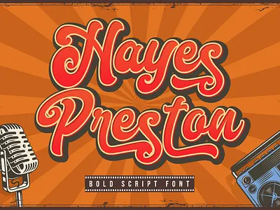 Hayes Preston - Bold Font apparel