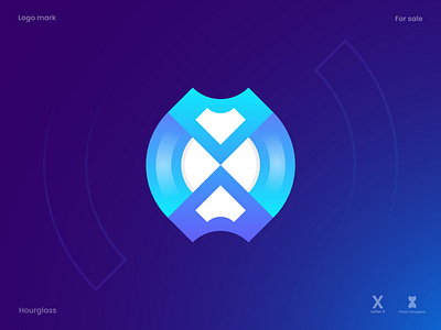 X + Hourglass / Time logo mark brand brand pattern branding crypto d e s i g n e r f a i s a l geometry gradient hourglass l o g o d e s i g n e r letter logo logo logodesign minimal modern logo design nft pattern pictogram time timer watch