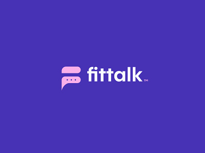 fittalk logo (F letter mark) app design branding chat logo creative logo custom logo design f letter logo f logo gossip icon identity illustration latter logo logo logo mark logotype symbol t h e q u i c k b r o w n f o x talk logo ui