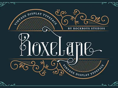 Roxelane - Vintage Display Font film