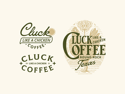 Cluck Coffee Texas adobe illustrator badge badge design branding coffee coffee shop design flat illustration flatdesign graphicdesign hand drawn illustration illustrator logo packaging product typography vector vintage vintage design