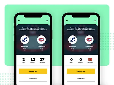 Daily UI 014 - Countdown Timer app betting dailyui mobile sports ui
