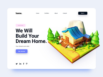 Dream Home l Web Illustration 2d 3d app best building colors create house howto illustration make new top trend web