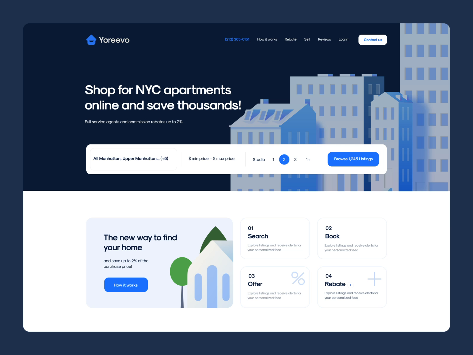 Example of Real Estate Web/App Design