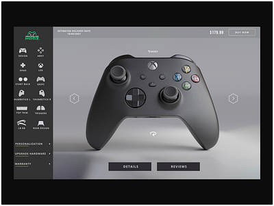 Controller Modz - Build your own controller controller design figma game gaming xbox